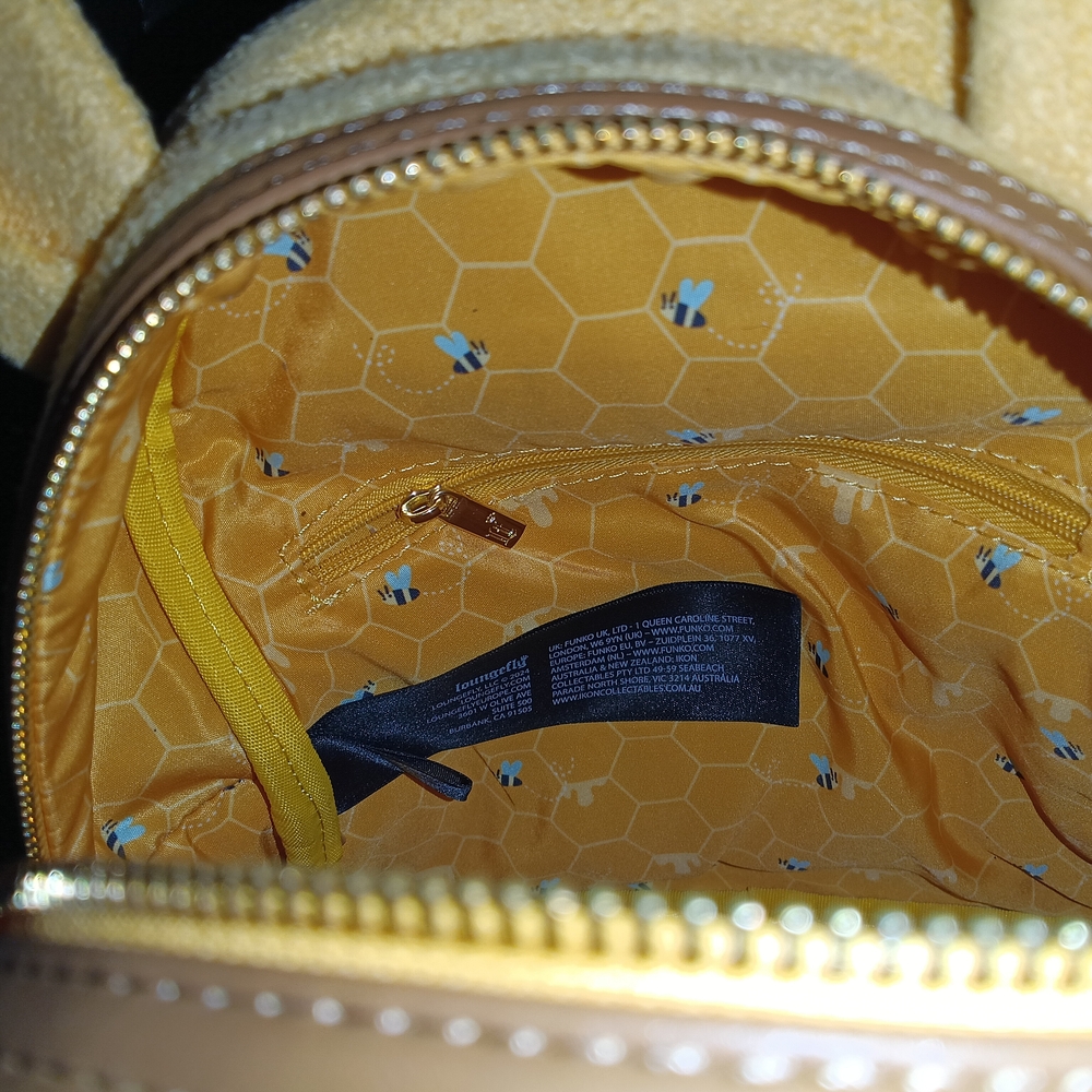 Loungefly New Yellow Disney Winnie The Pooh Cozy Backpack - Picture 11 of 12